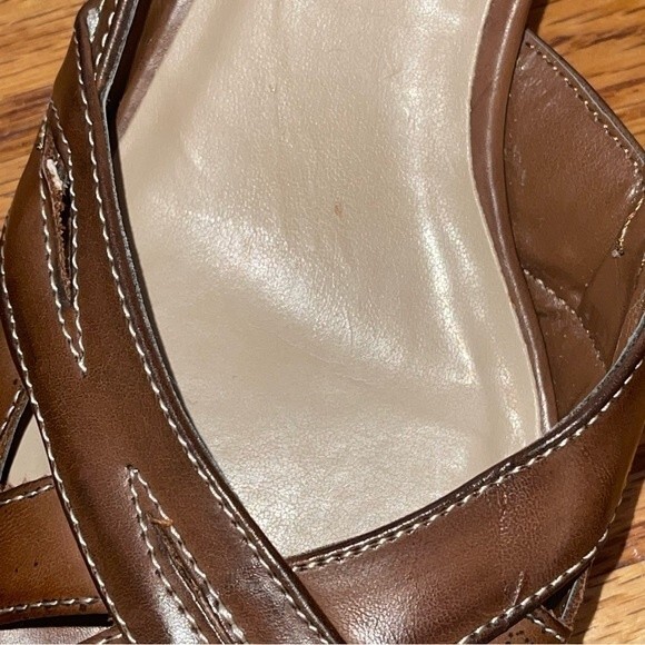Adagio | Zella Whisky Brown Vegan Leather Wedges | Size 7.5 - Picture 12 of 12